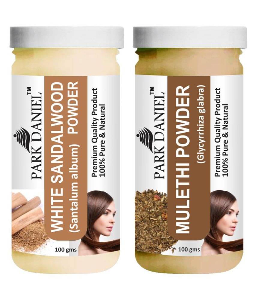 Park Daniel White Sandalwood & Mulethi Powder Hair Mask 200 g Pack of 2 Park Daniel White Sandalwood & Mulethi Powder Hair Mask 200 g Pack of 2