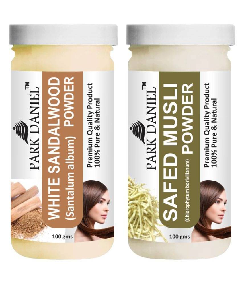 Park Daniel White Sandalwood & Safed Musli Powder Hair Mask 200 g Pack of 2 Park Daniel White Sandalwood & Safed Musli Powder Hair Mask 200 g Pack of 2
