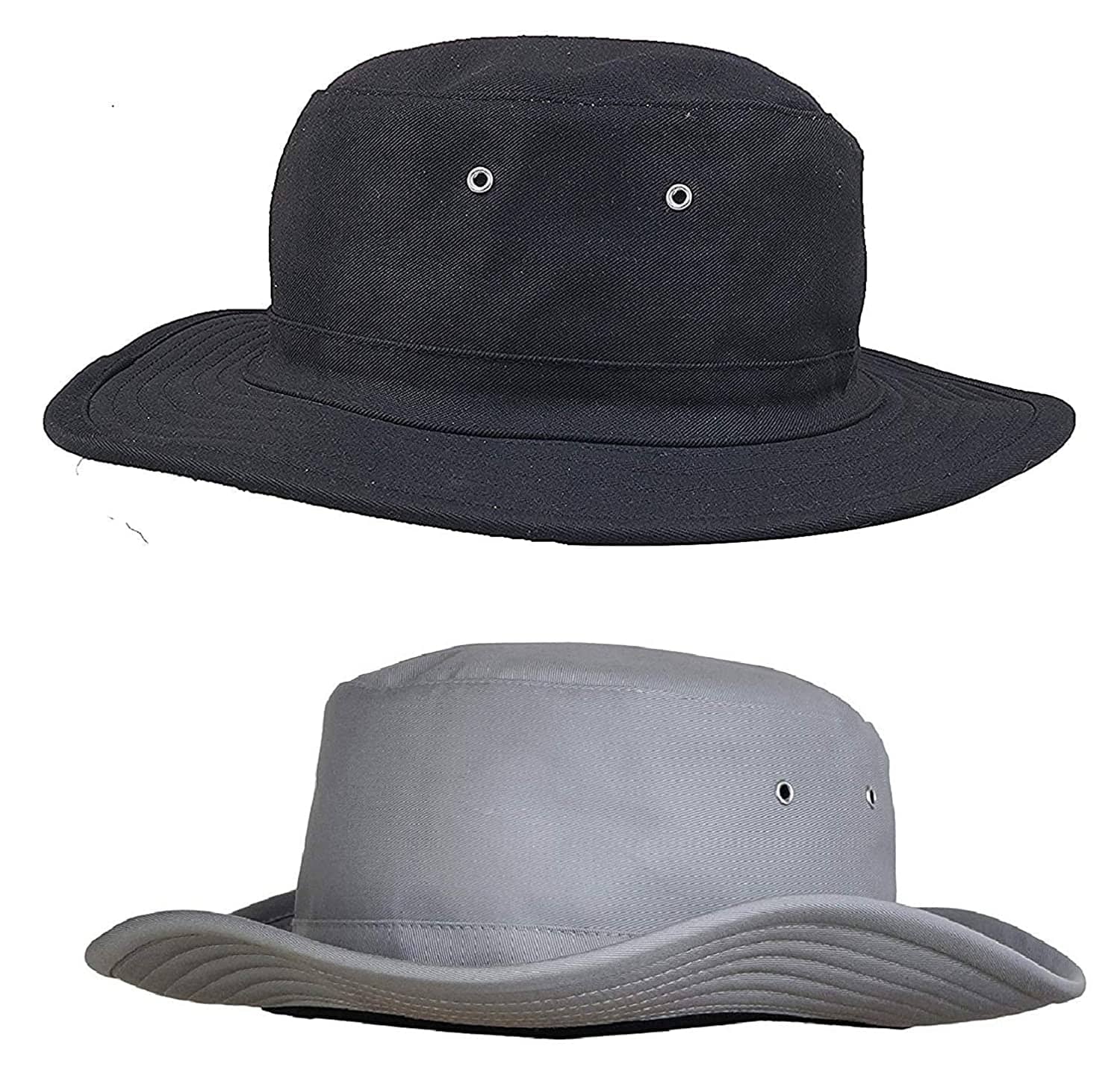 Zacharias Black Plain Cotton Hats