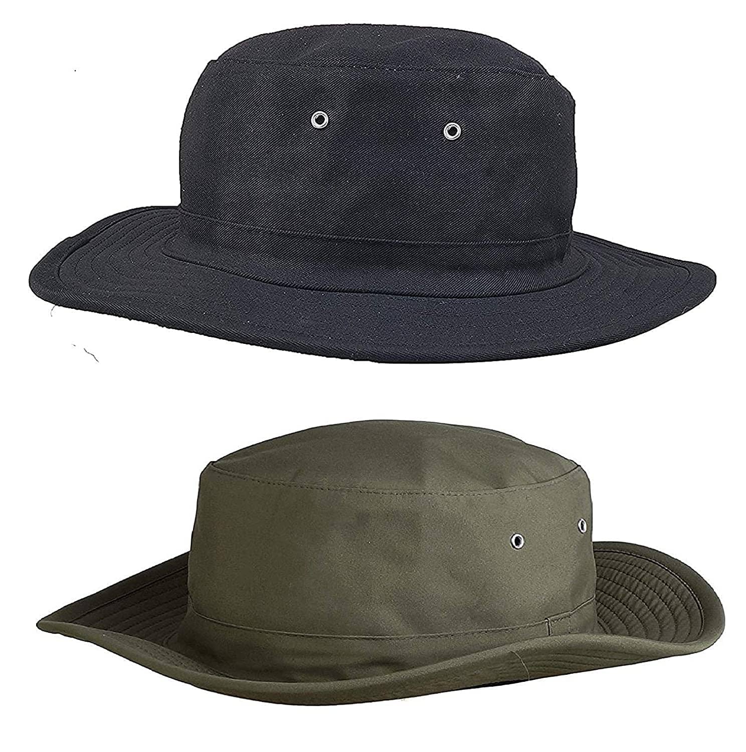 Zacharias Black Plain Cotton Hats