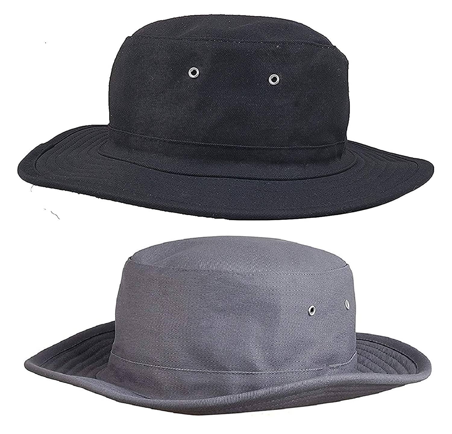 Zacharias Black Plain Cotton Hats
