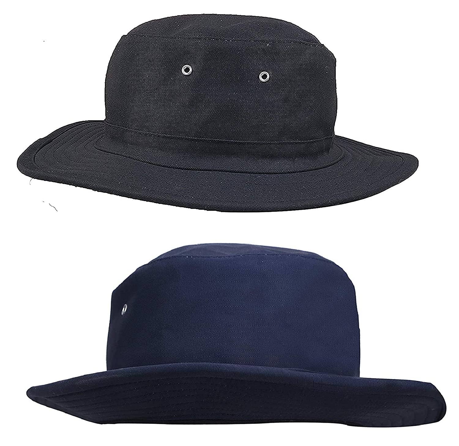 Zacharias Black Plain Cotton Hats