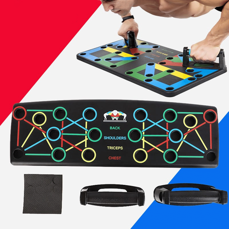 14 in 1 Push Up Bars Stand Board with Strong Grip Handle for Chest Press | Gym & Home Exercise | Strength Training, Dips/Push Up Stand for Men & Women 14 in 1 Push Up Bars Stand Board with Strong Grip Handle for Chest Press | Gym & Home Exercise | Strength Training, Dips/Push Up Stand for Men & Women
