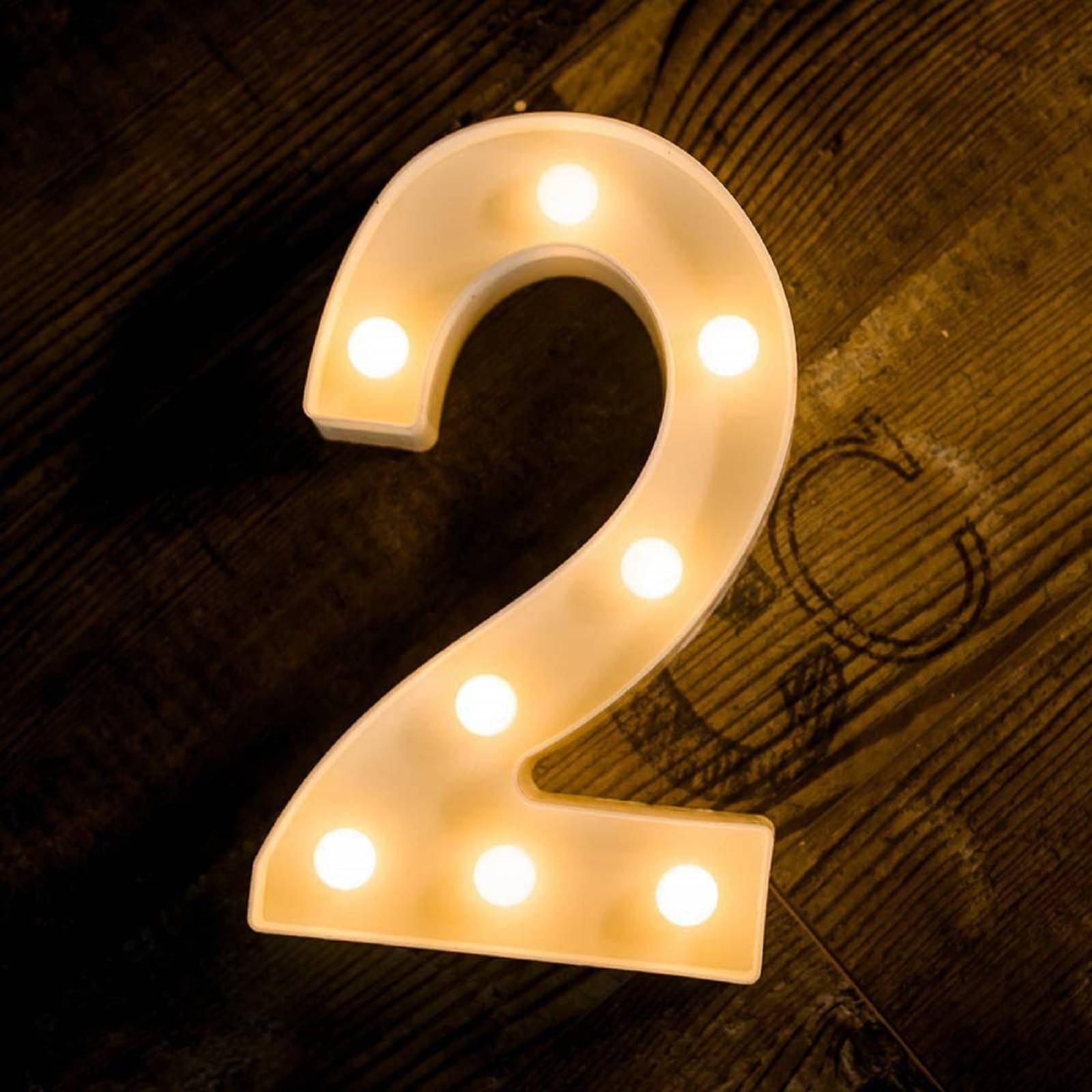     			MIRADH LED Marquee Letter Light,(Number-2) LED Strips