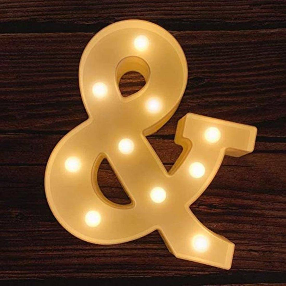     			MIRADH Led Marquee Letter Light,(Sign - &) LED Strips