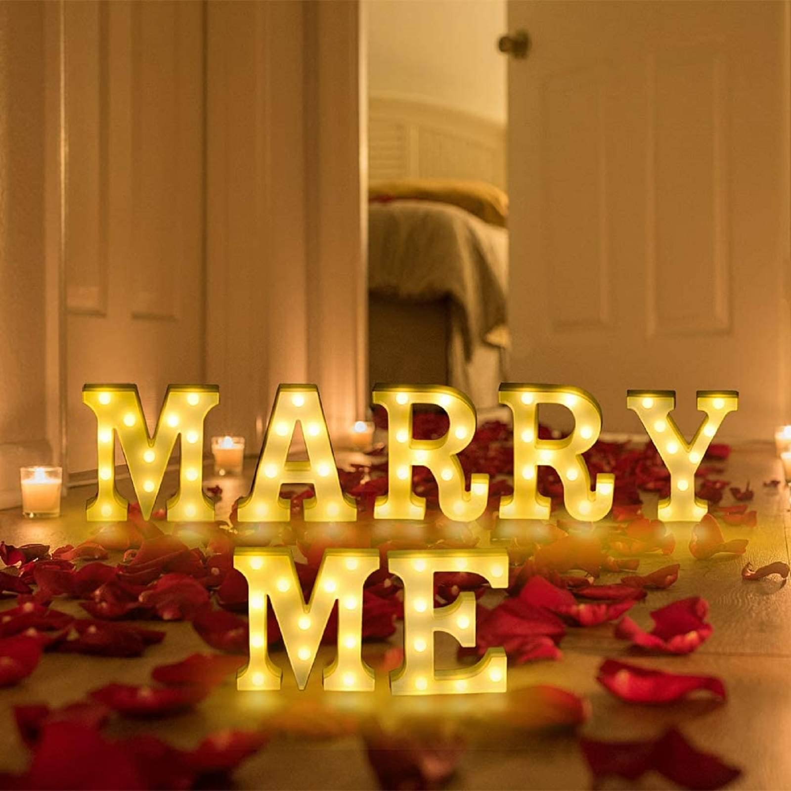 MIRADH Led Marquee {MARRY ME} Letter LED Strips MIRADH Led Marquee {MARRY ME} Letter LED Strips