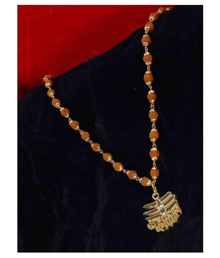     			SHANKHRAJ MALL GOLD PLATED PENDANT AND CHAIN FOR MEN OR BOYS-100346