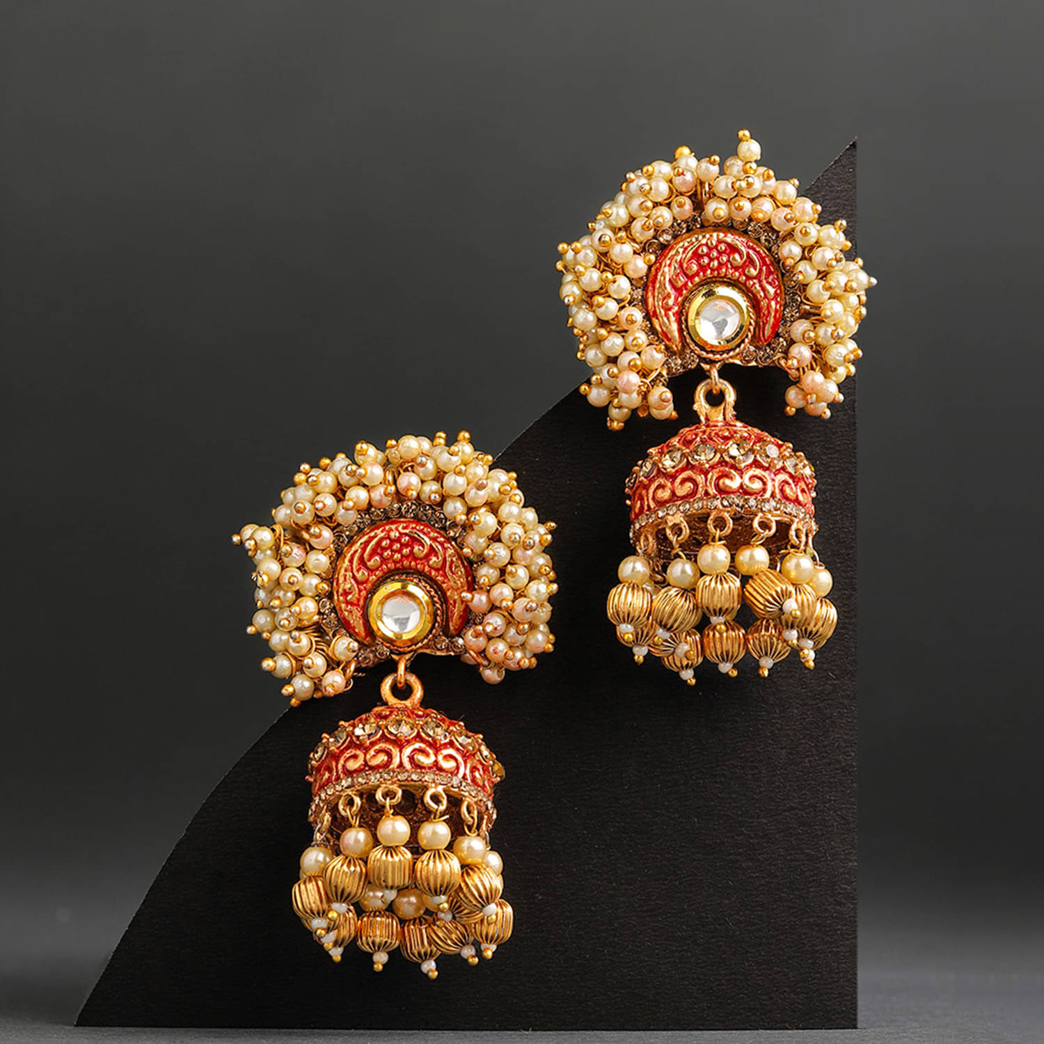     			Sukkhi Exclusive Mint Collection Gold Plated Jhumki Earring for Women