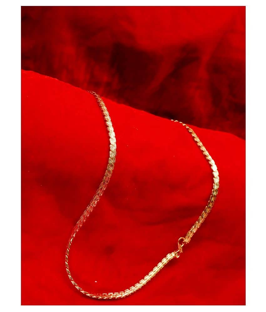 SHANKH-KRIVA Gold Plated Chain ( Set of 1 )