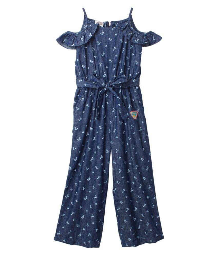     			Cub Mcpaws Girls Rayon Jumpsuit ( Blue )