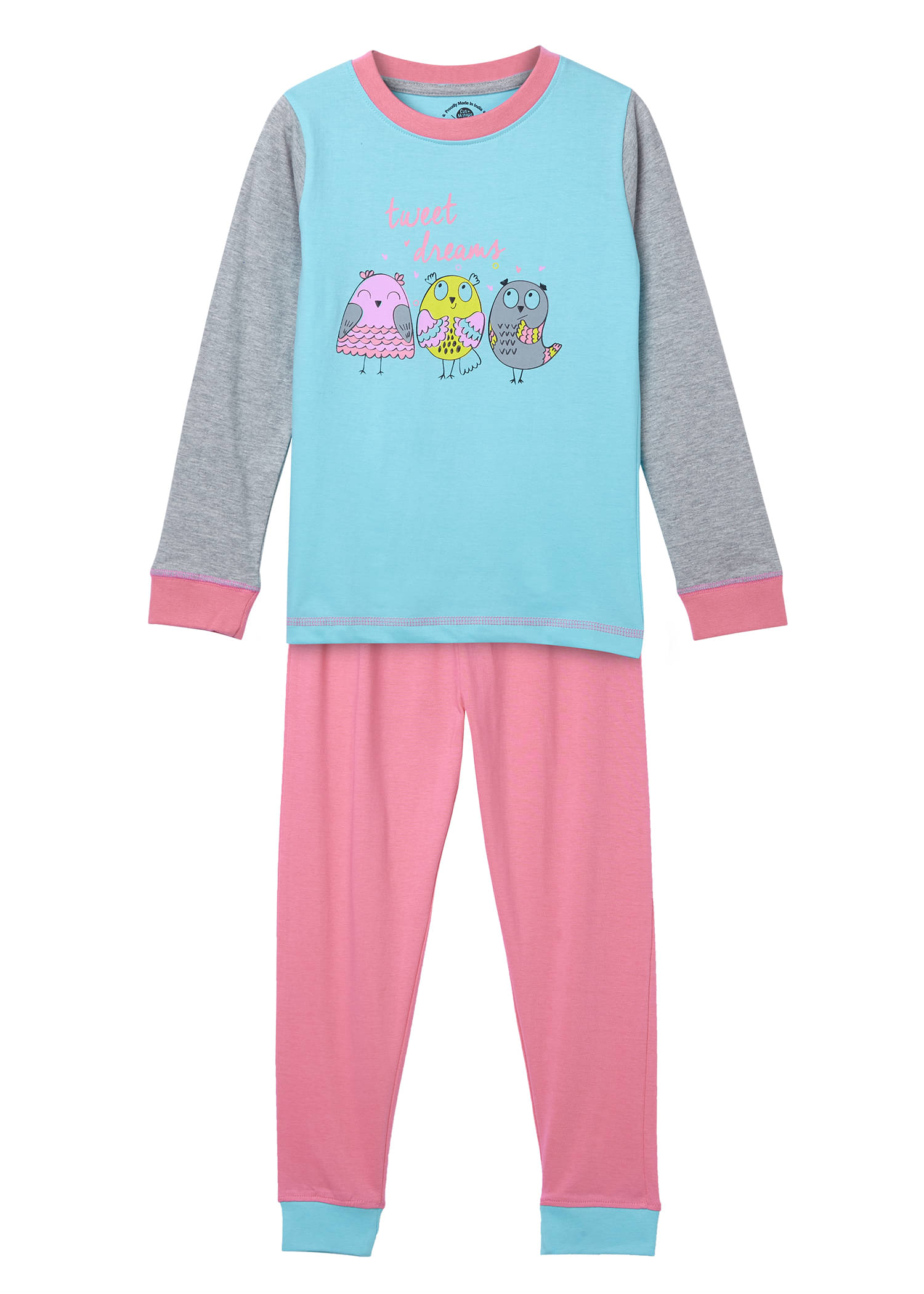     			Cub Mcpaws Pack of 1 Girls Cotton Blend Nightsuit Set ( Multicolor )