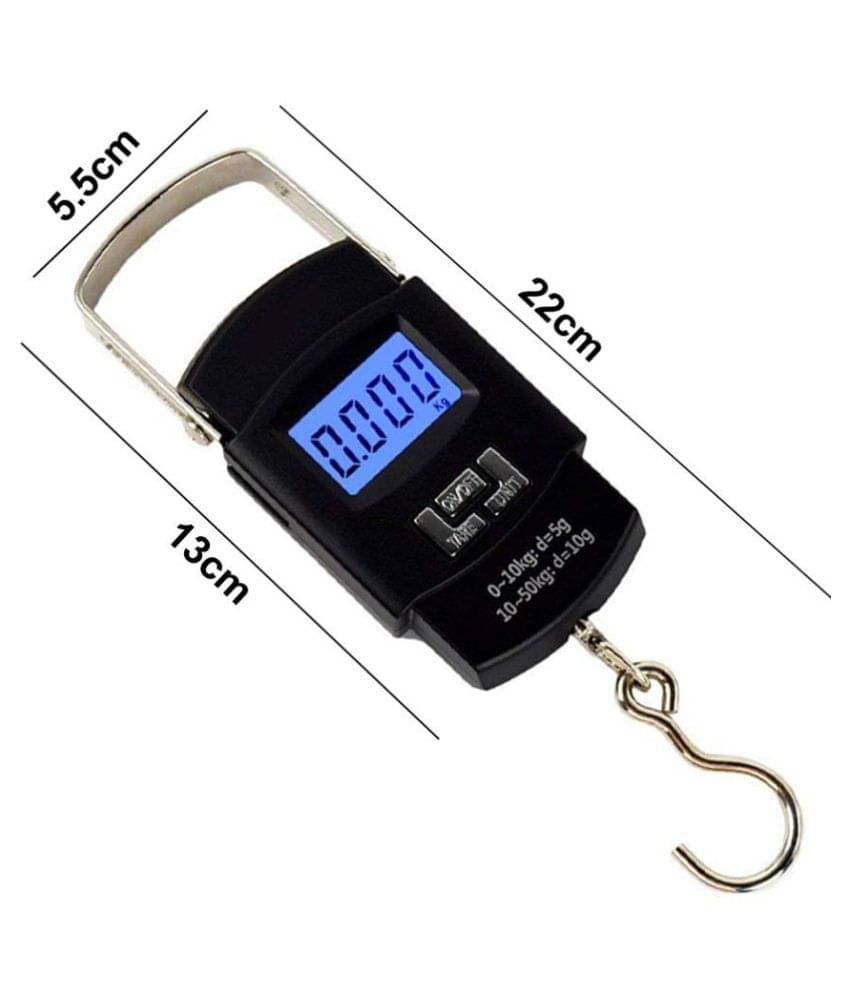     			Electronic Digital Multi Purpose Hanging Weighing Scale up to 50Kg A08 Digital Bathroom Weighing Scales Weighing Capacity - 0.5 Kg
