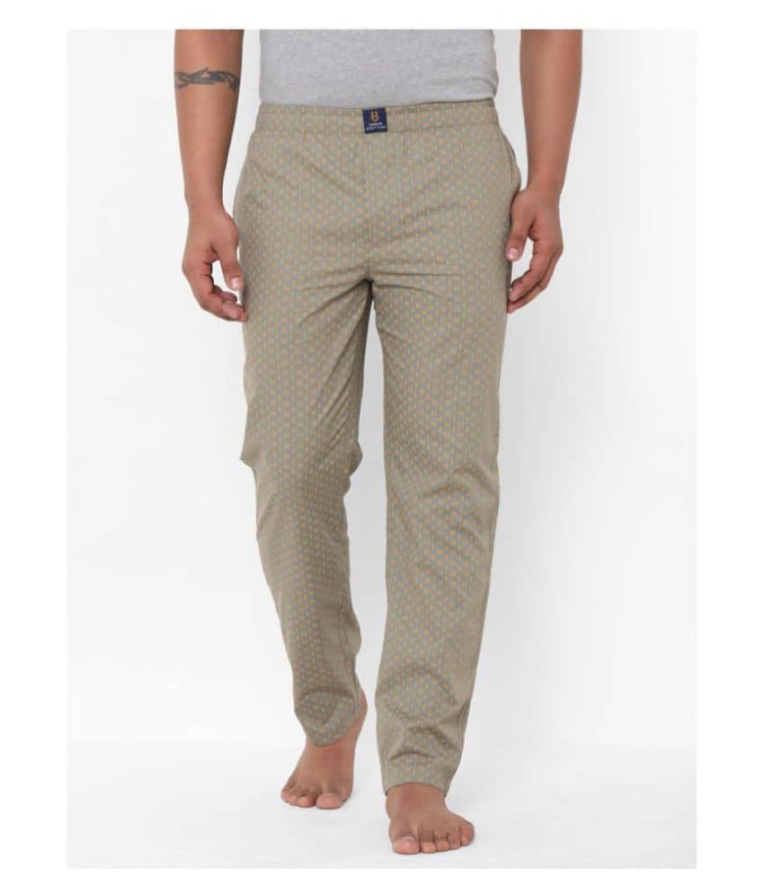URBAN SCOTTISH Pack of 1 Pyjama For Men's ( Beige )