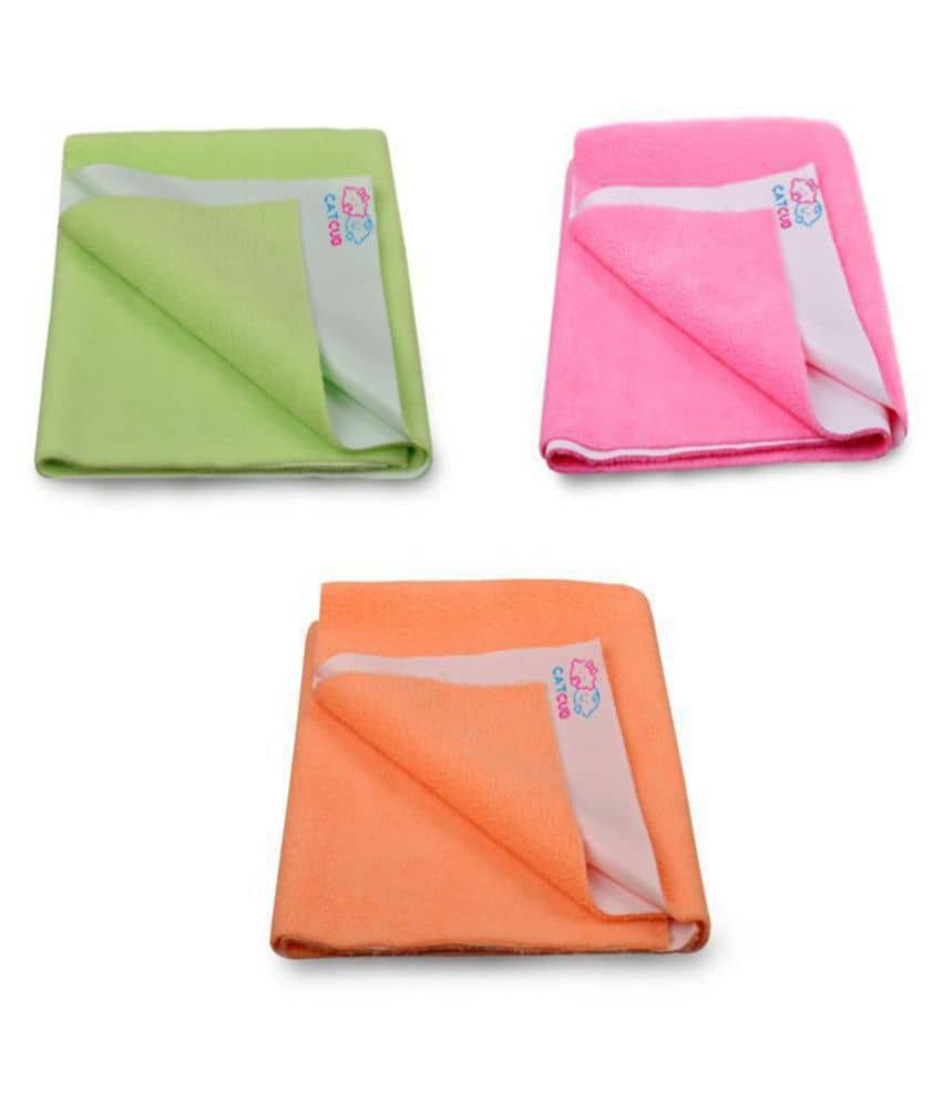 CATCUB Multi-Colour Laminated Waterproof Sheet ( 70 cm × 50 cm - 3 pcs )