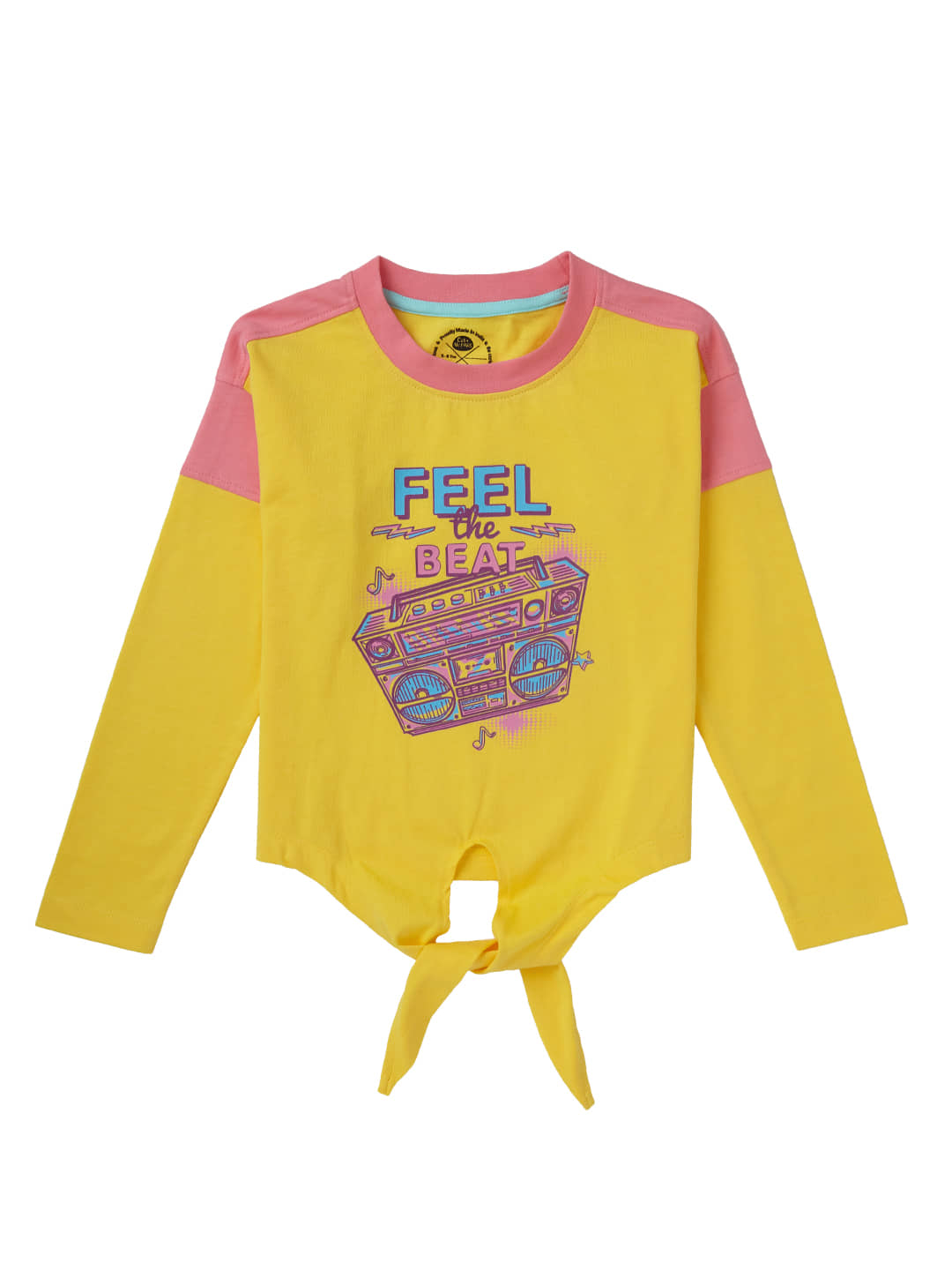 Cub Mcpaws Pack of 1 Girls Cotton T-Shirts ( Yellow )