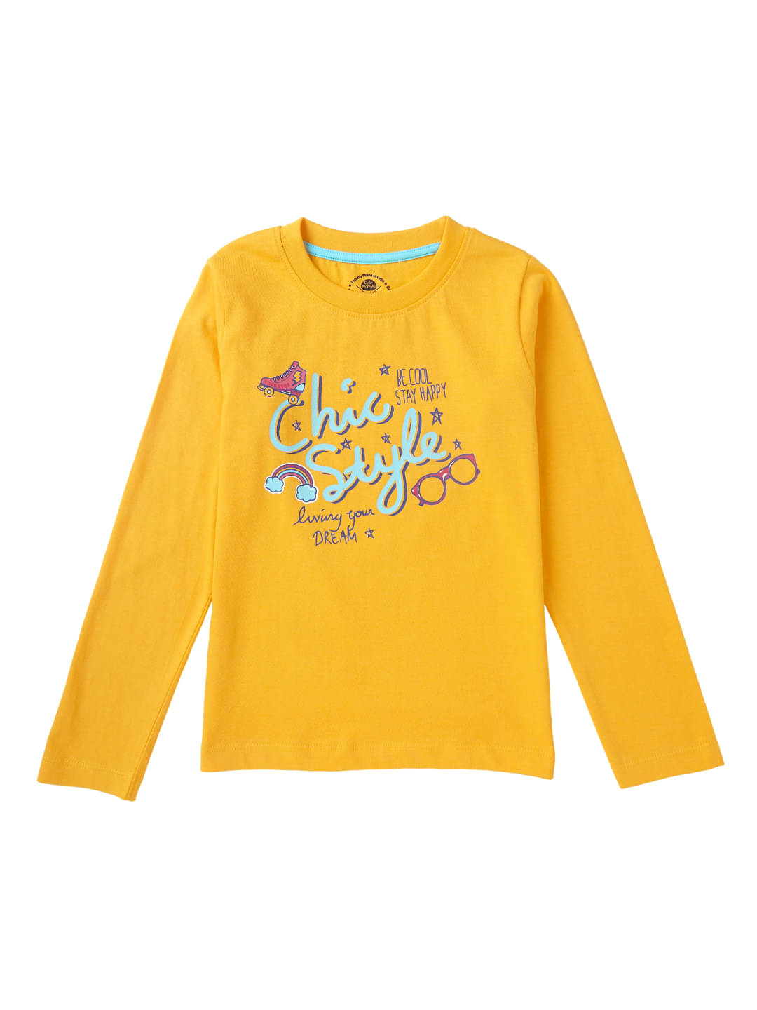     			Cub Mcpaws Pack of 1 Girls Cotton T-Shirts ( Yellow )