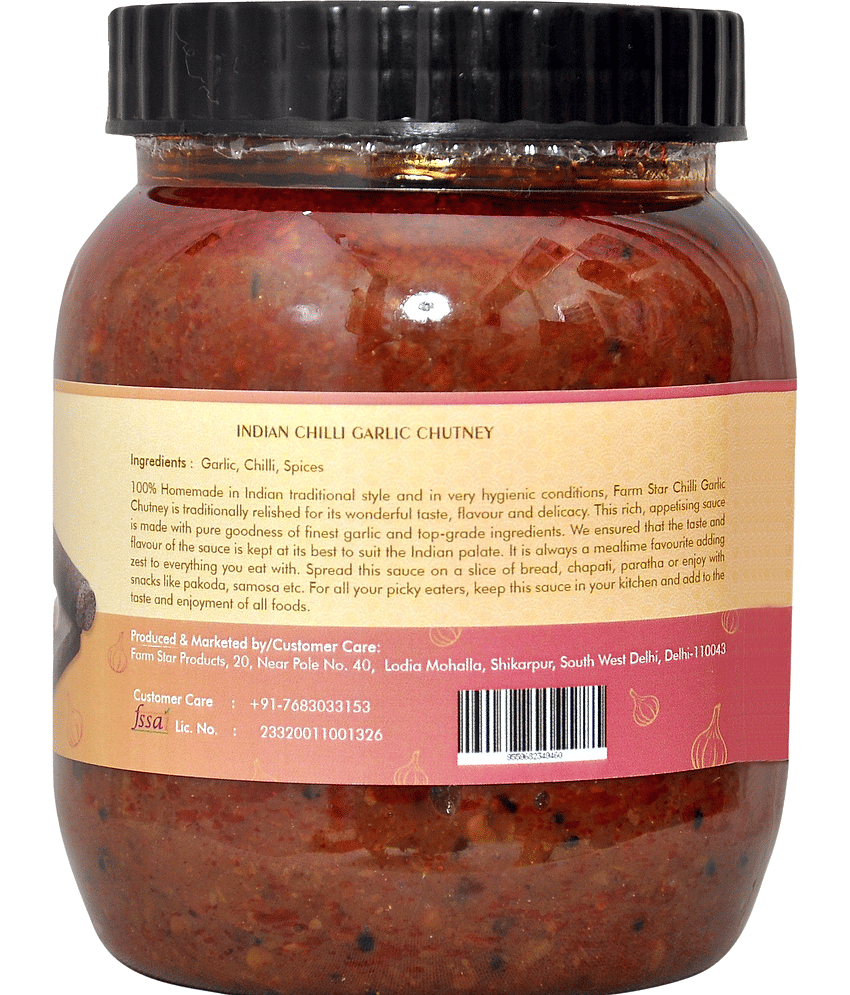 Farm Star Chilli Garlic (Indian Style) Chutney 500 g