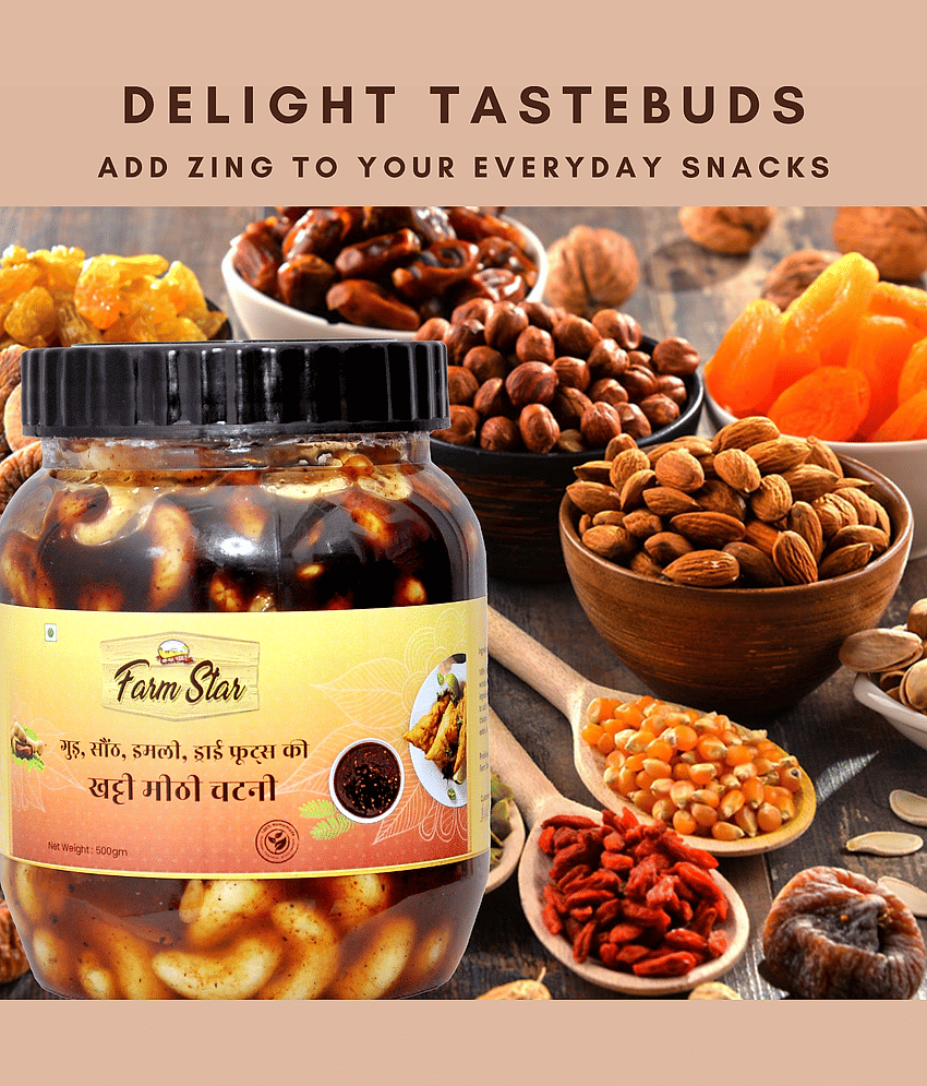 Farm Star Gud Saunth Imli (Tamarind) Chutney 500 g
