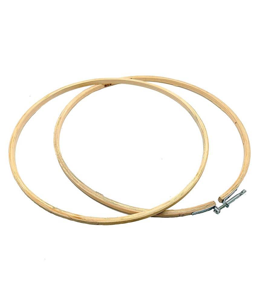 PRANSUNITA 14 Inches Wooden Embroidery Adjustable Frame Hoop, 5 Ply Circle Cross Stitch Hoop Ring for Creating Embroidery Pieces, Ornament Crafts - Stationery | Buy online on ZillyBuy