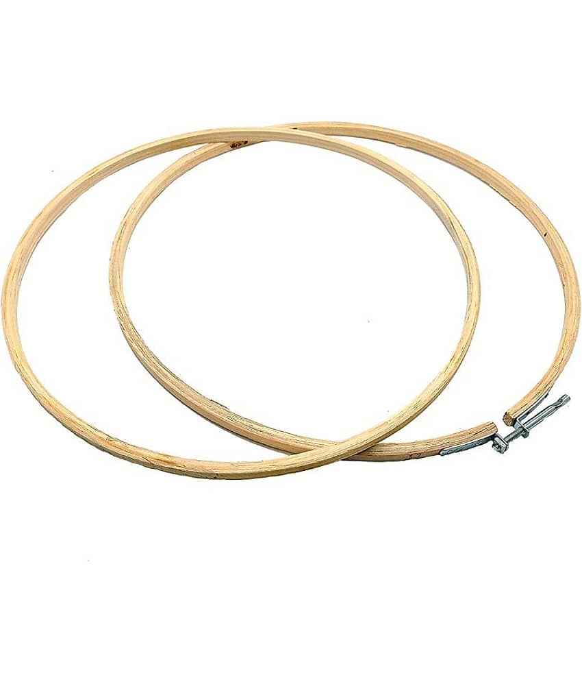 PRANSUNITA 14 Inches Wooden Embroidery Adjustable Frame Hoop, 5 Ply Circle Cross Stitch Hoop Ring for Creating Embroidery Pieces, Ornament Crafts - Stationery | Buy online on ZillyBuy