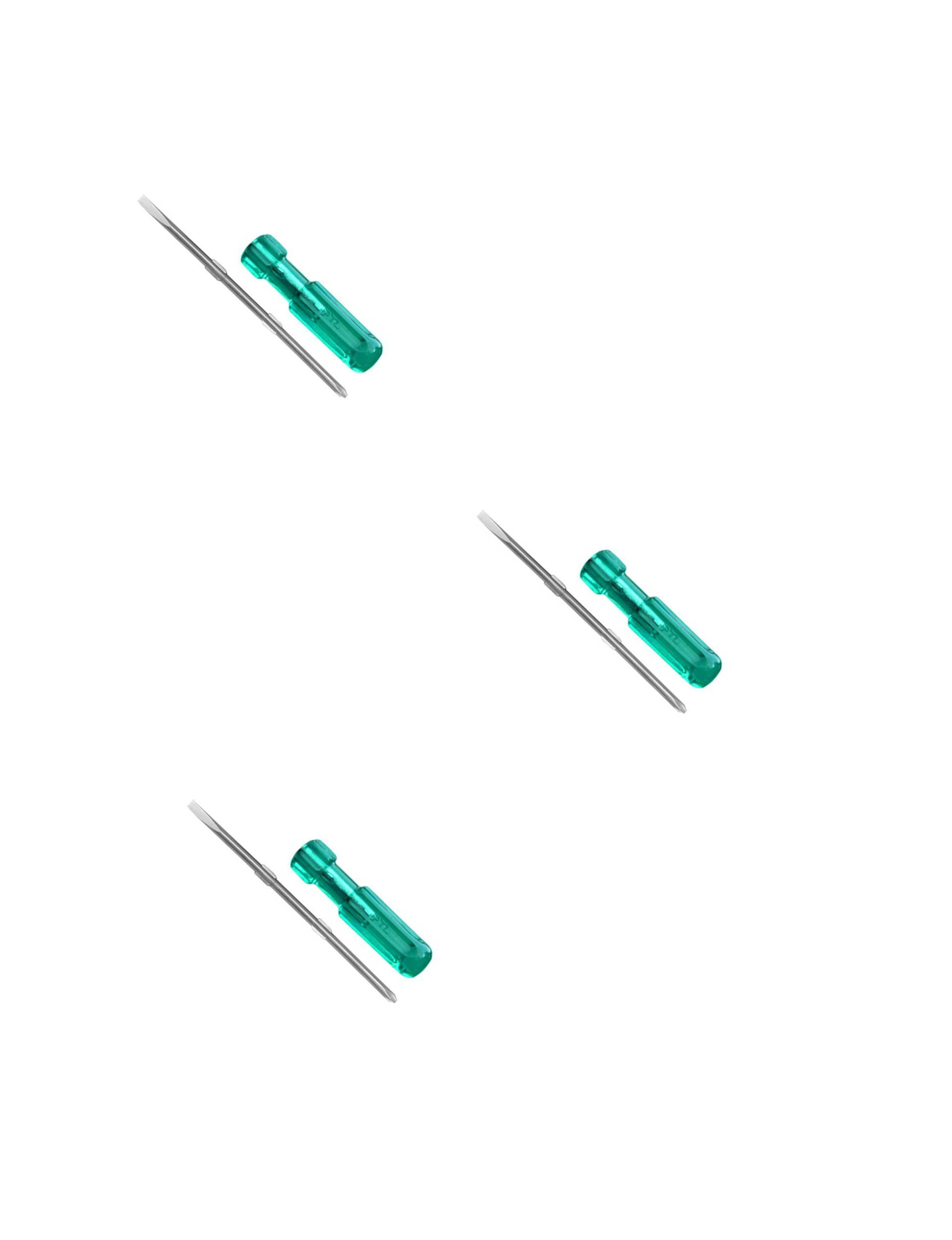     			PYE Pack of 3 2 in 1 Screwdriver 100 mm 