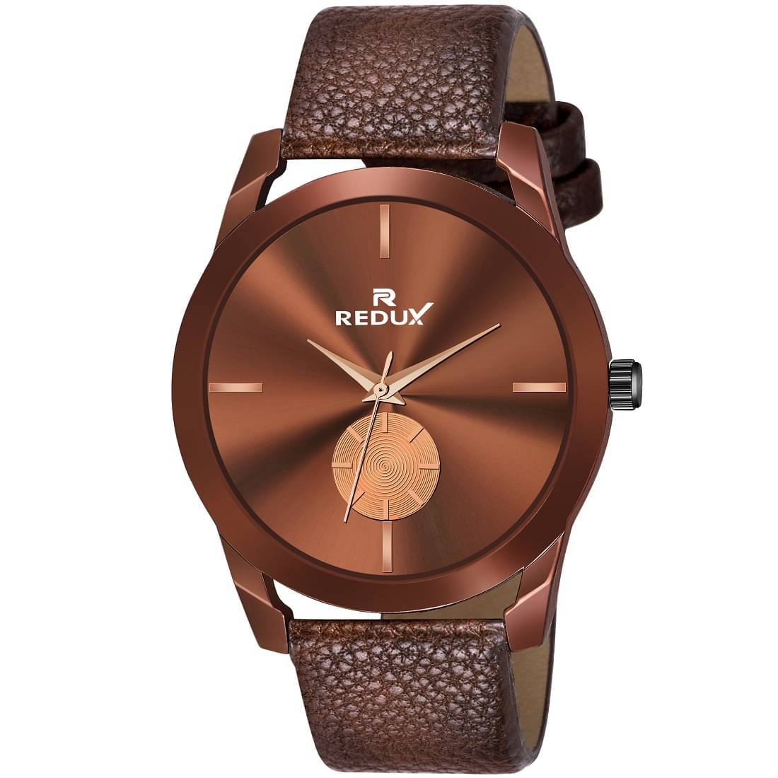     			Redux - Brown Leather Analog Men's Watch