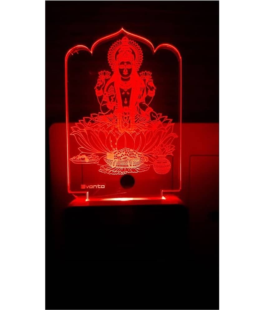 SUPER AJANTA E004 LAXMIJI DHANLAXMIMA Night Lamp Multi - Pack of 1 - Electricals | Buy online on ZillyBuy