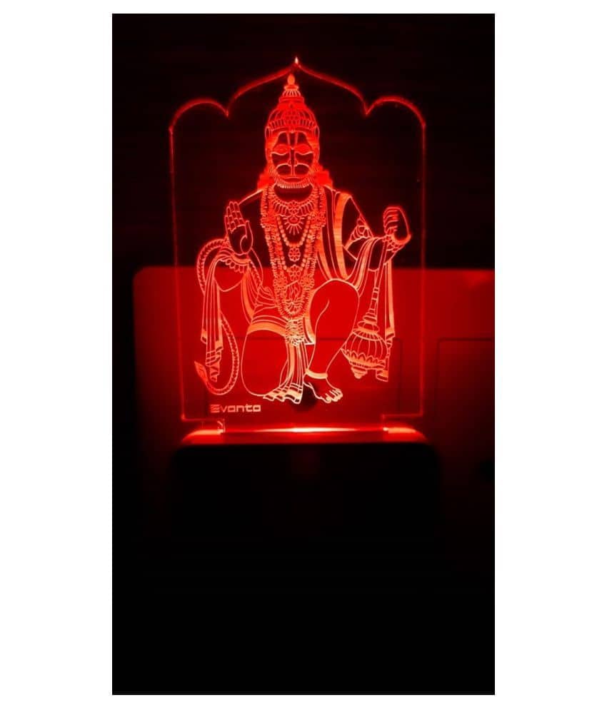 SUPER AJANTA kastbhanjan hanumanji  balaji  E001 Night Lamp Multi - Pack of 1 - Electricals | Buy online on ZillyBuy