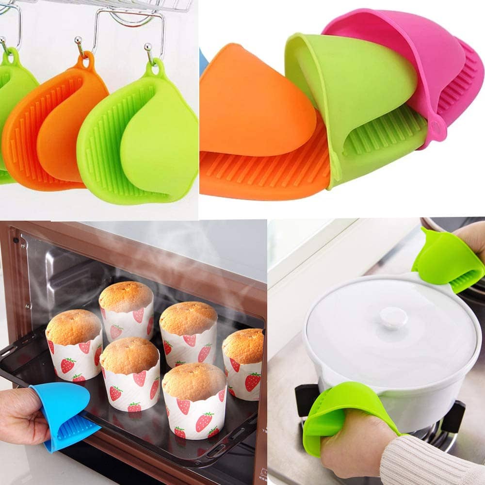 Silicone Microwave Oven Heat Resistant Pinch Grip Mitten Oven Mitt Gripper Grip Kitchen Pot Holder Utensil Tool