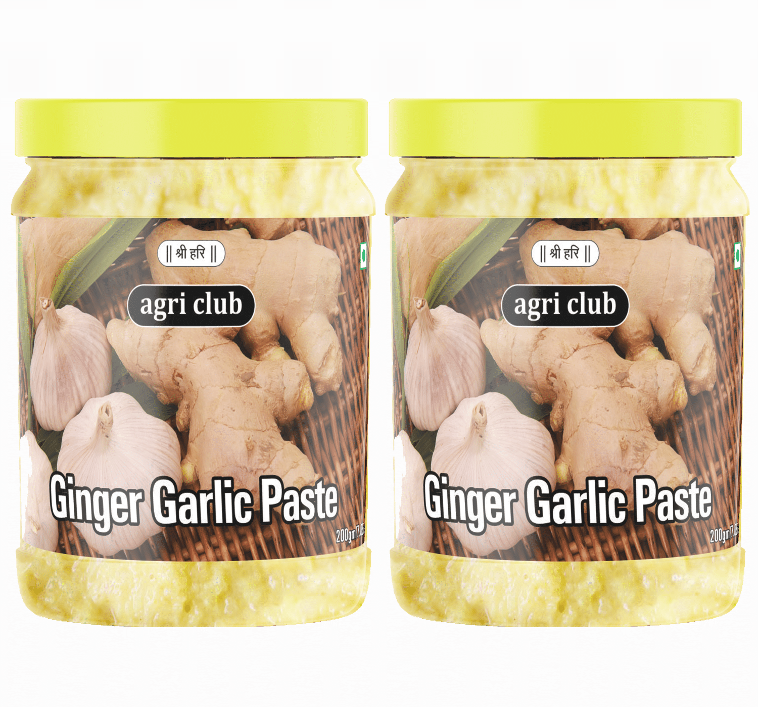 AGRI CLUB Ginger Garlic Paste 400 gm(Pack of 2 x 200 gms) AGRI CLUB Ginger Garlic Paste 400 gm(Pack of 2 x 200 gms)