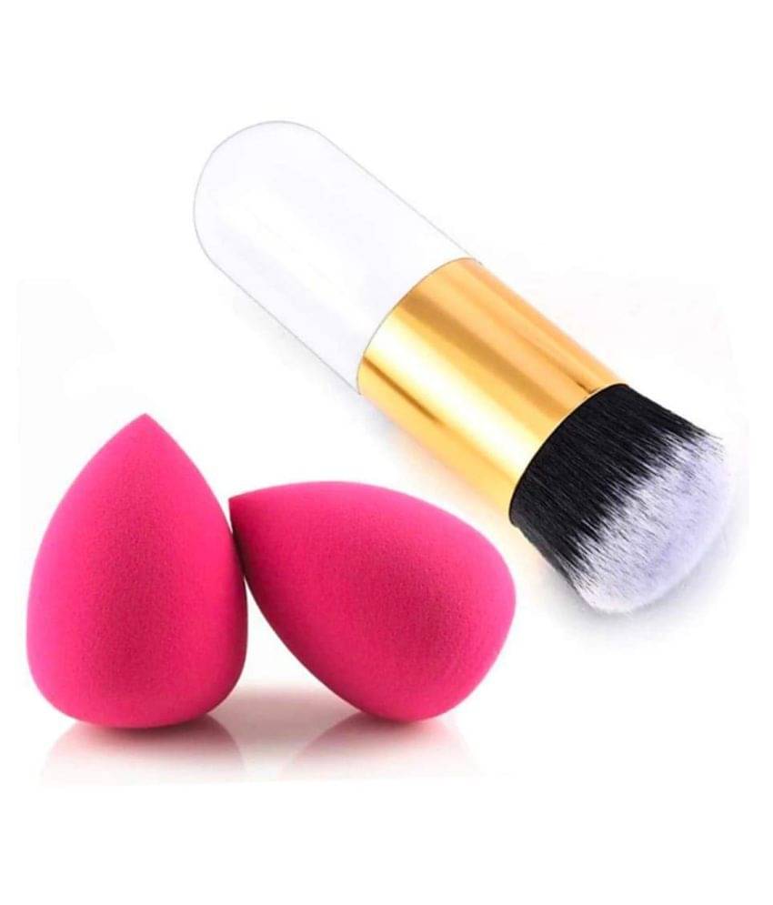     			Adbeni Makeup Sponges with Compact & Foundation Brush, Set of 3