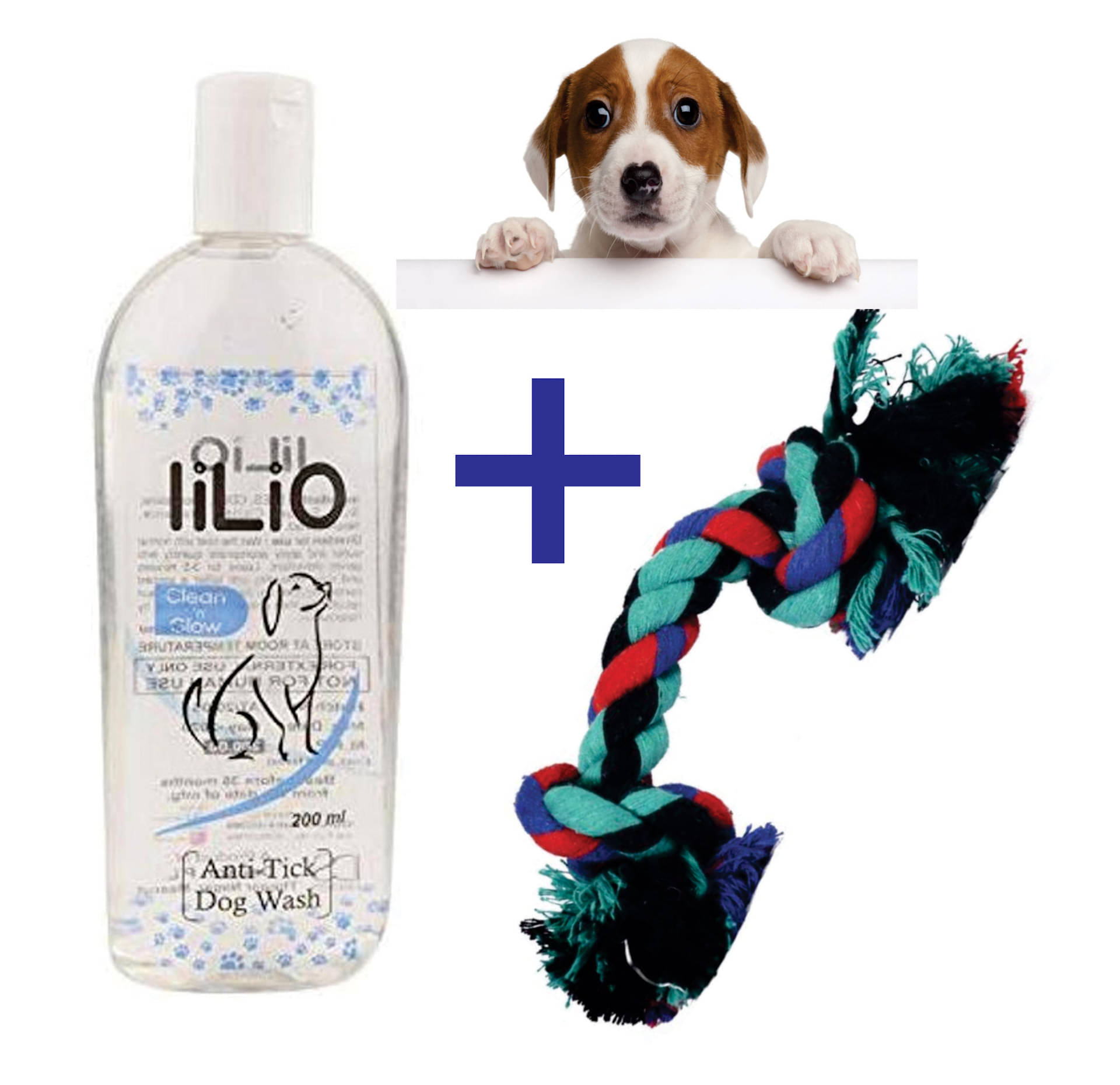     			Anti Tick Dog Wash (200ml)  With Rope Basic 1 Toys