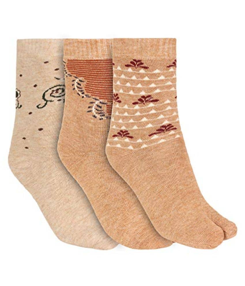 Creature - Multicolor Woollen Women's Thumb Socks ( Pack of 3 ) - Socks | Buy online on ZillyBuy