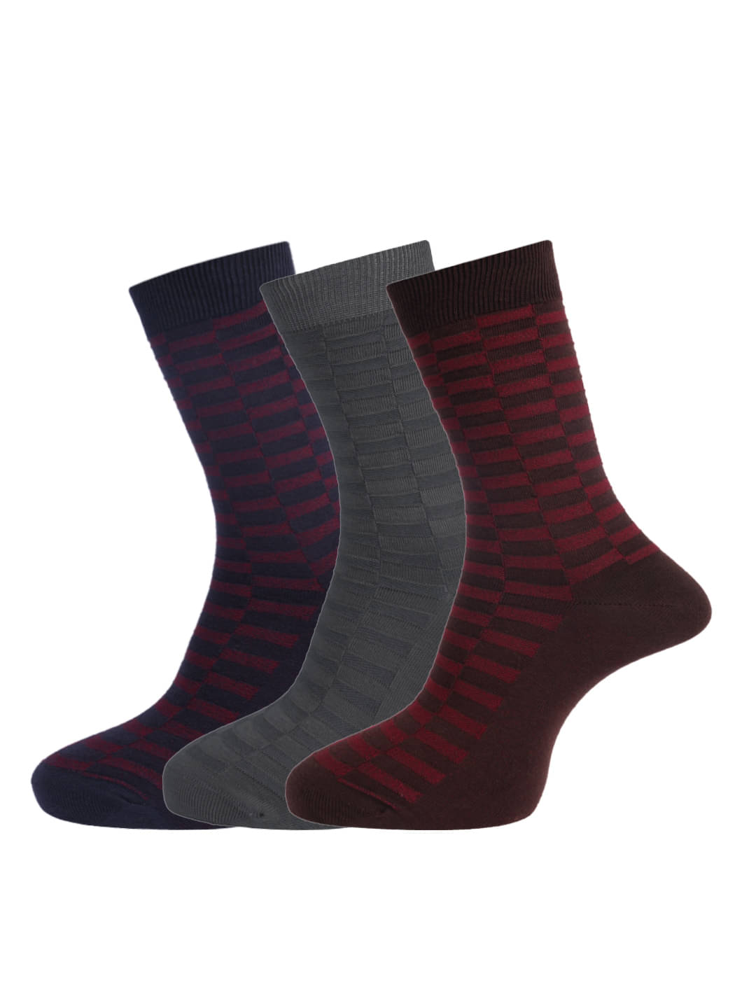     			Dollar Multi Casual Full Length Socks Pack of 3