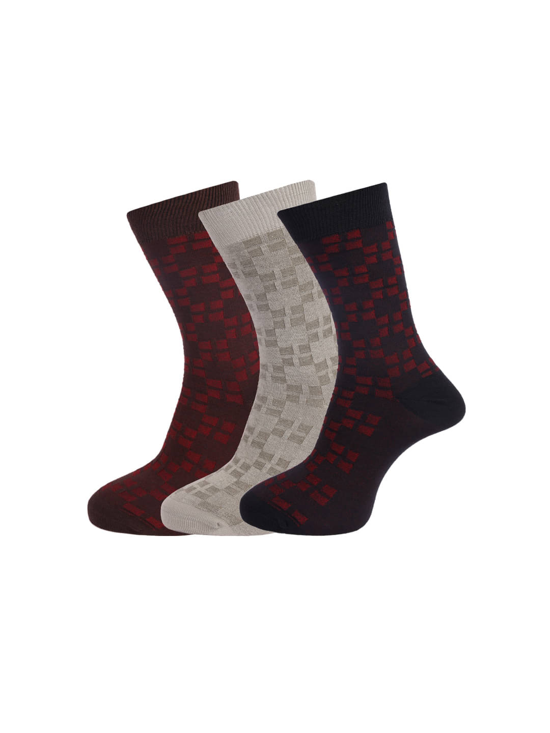     			Dollar Multi Casual Full Length Socks Pack of 3