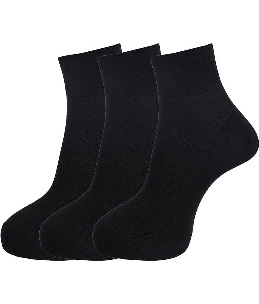 Dollar Socks Black Casual Ankle Length Socks Pack of 3 - Socks | Buy online on ZillyBuy