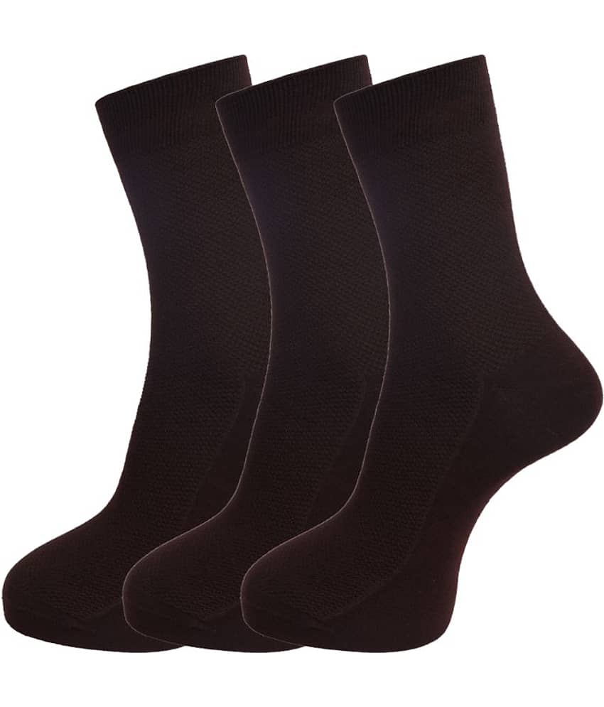 Dollar Socks Brown Casual Mid Length Socks Pack of 3 - Socks | Buy online on ZillyBuy