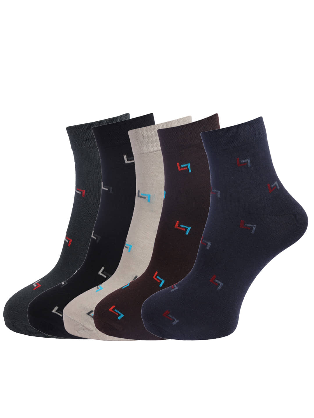 Dollar Socks Multi Casual Ankle Length Socks Pack of 5 - Socks | Buy online on ZillyBuy