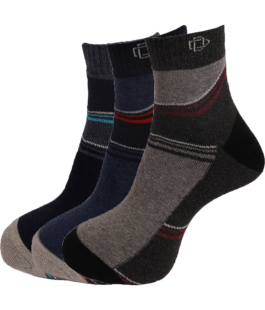 Dollar Socks Multi Casual Ankle Length Socks Pack of 3 - Socks | Buy online on ZillyBuy