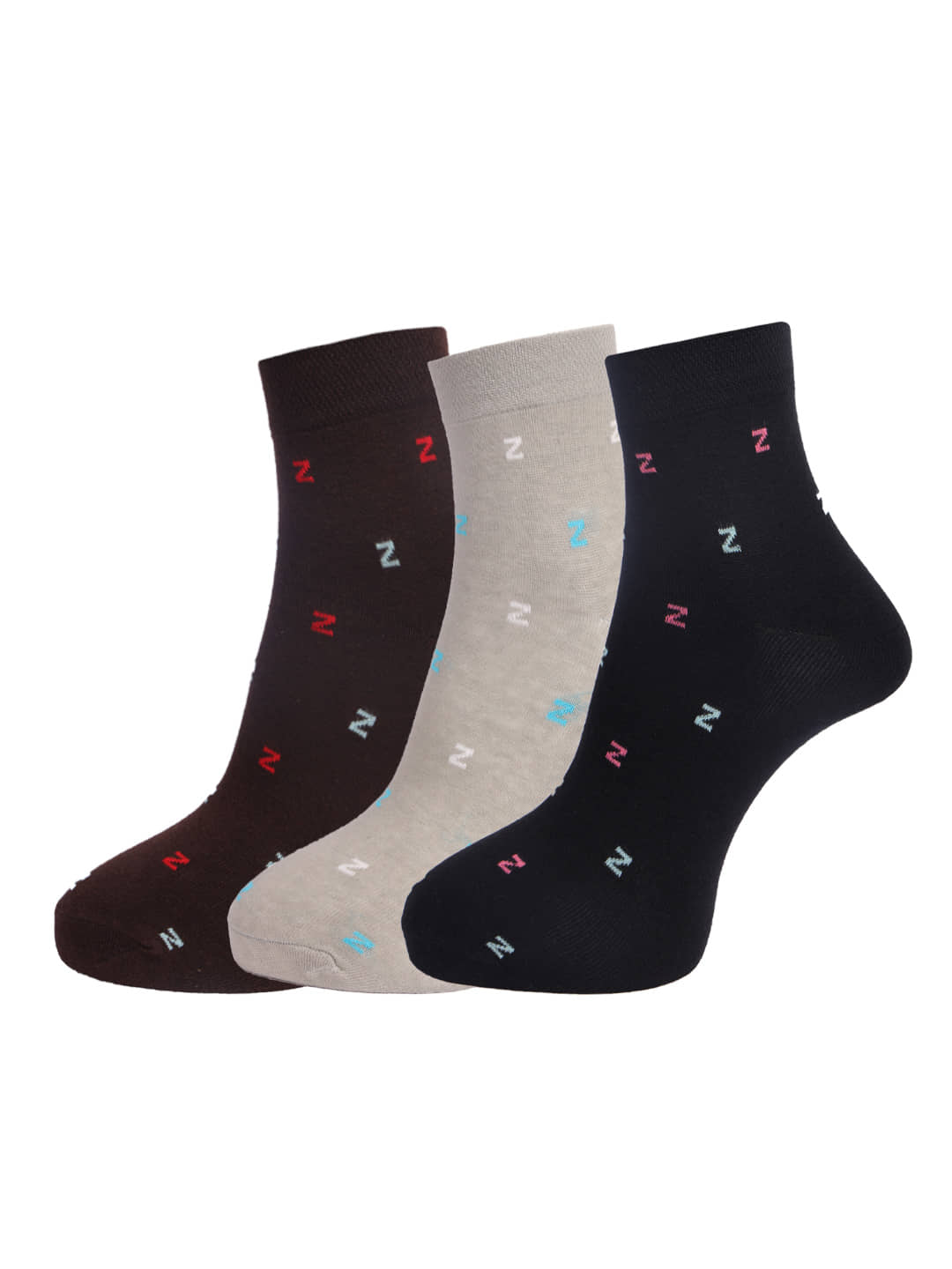 Dollar Socks Multi Casual Ankle Length Socks Pack of 3 - Socks | Buy online on ZillyBuy