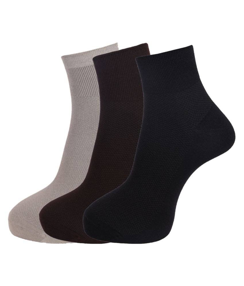 Dollar Socks Multi Casual Ankle Length Socks Pack of 3 Dollar Socks Multi Casual Ankle Length Socks Pack of 3
