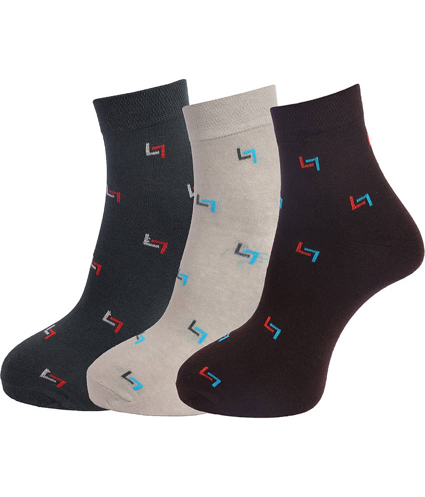 Dollar Socks Multi Casual Ankle Length Socks Pack of 3 - Socks | Buy online on ZillyBuy