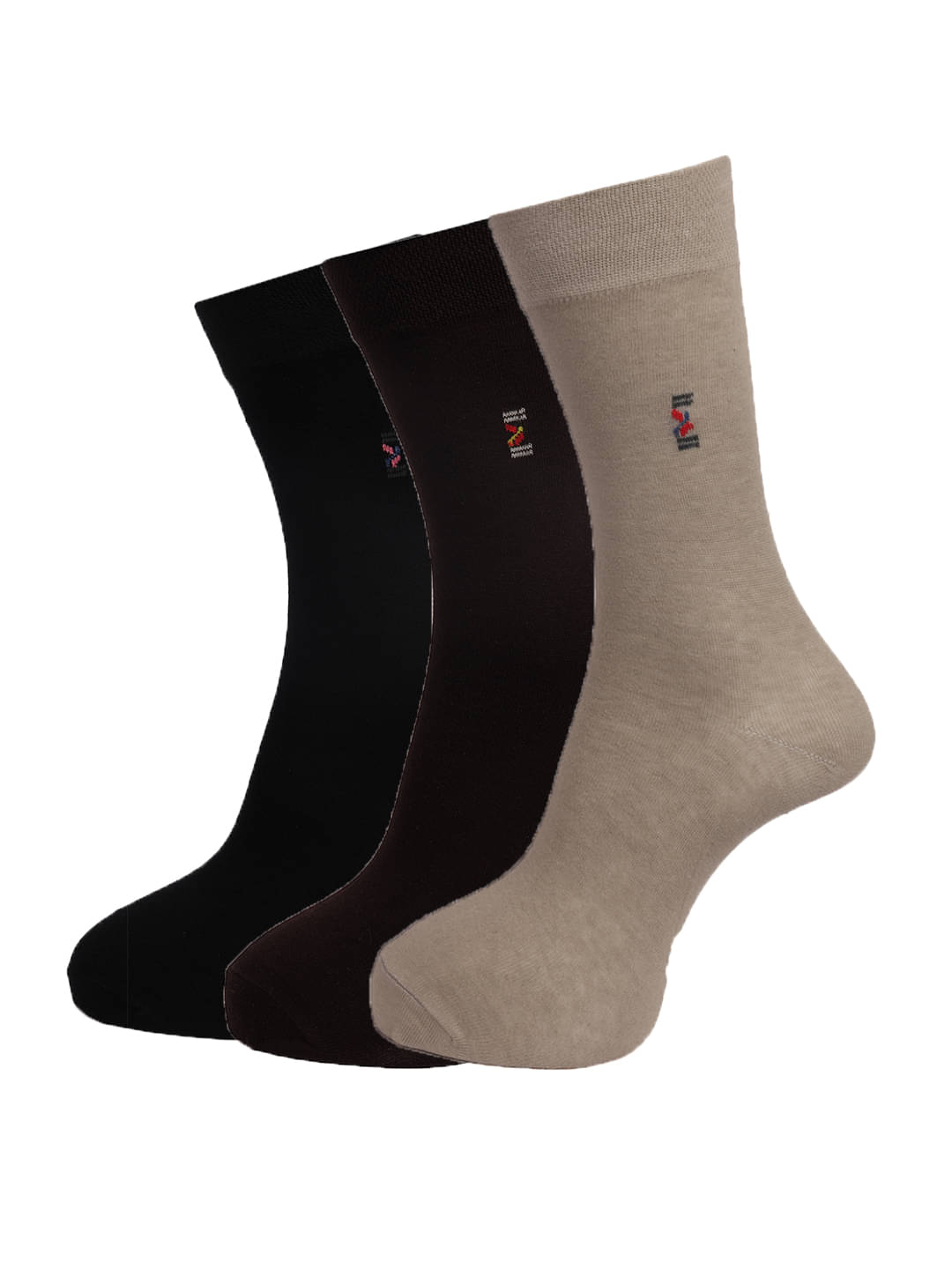 Dollar Socks Multi Casual Full Length Socks Pack of 3     			Dollar Socks Multi Casual Full Length Socks Pack of 3