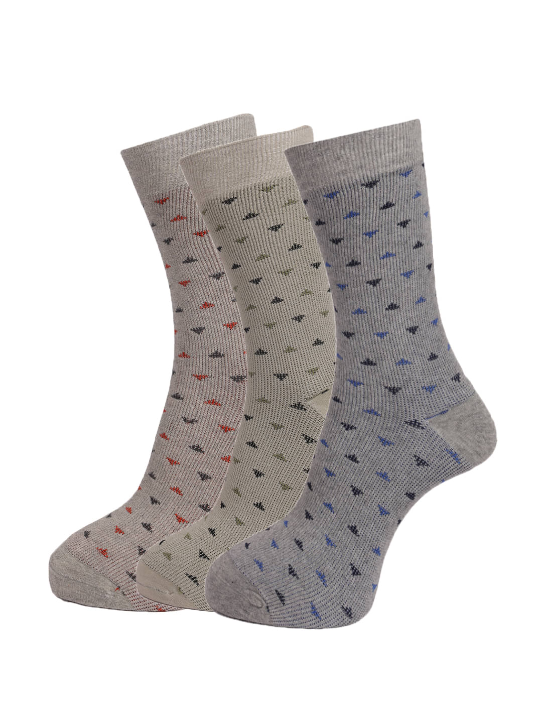 Dollar Socks Multi Casual Full Length Socks Pack of 3 Dollar Socks Multi Casual Full Length Socks Pack of 3