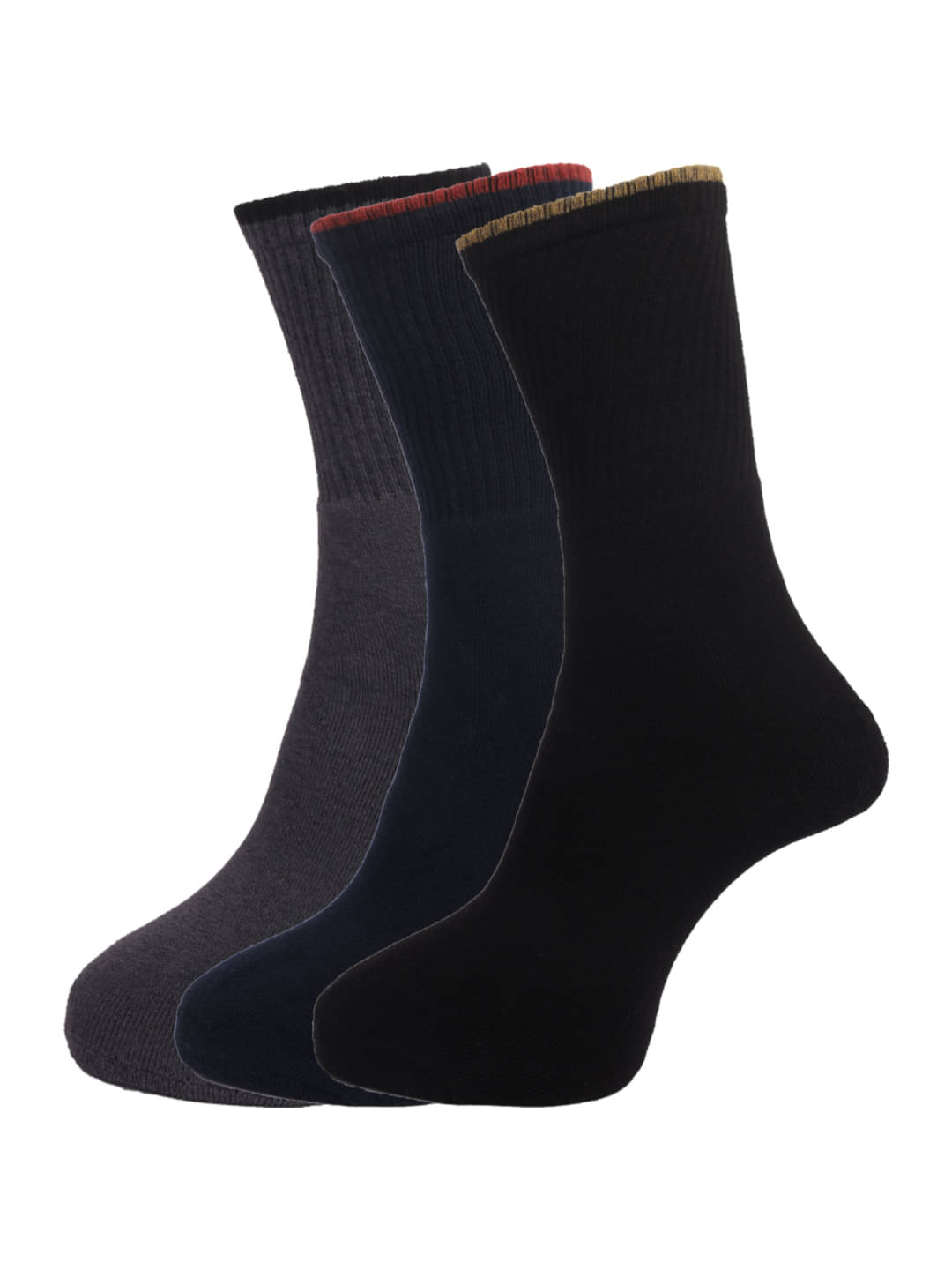 Dollar Socks Multi Casual Full Length Socks Pack of 3     			Dollar Socks Multi Casual Full Length Socks Pack of 3