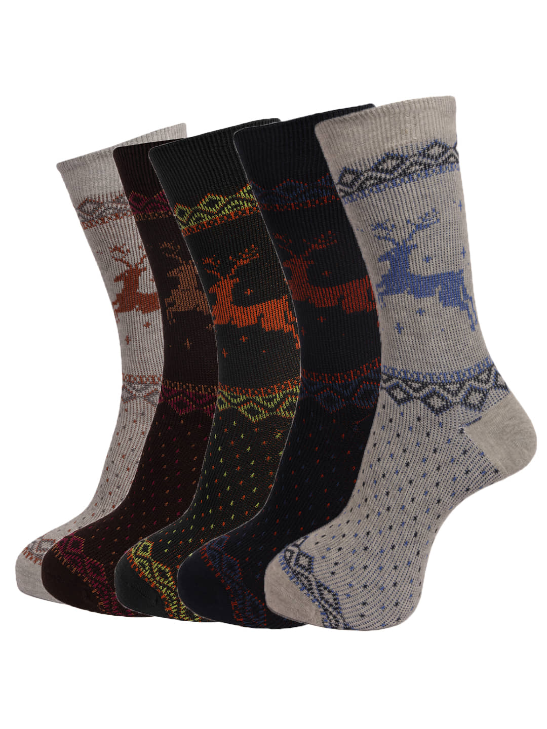 Dollar Socks - Cotton Men's Printed Multicolor Full Length Socks ( Pack of 5 ) - Socks | Buy online on ZillyBuy
