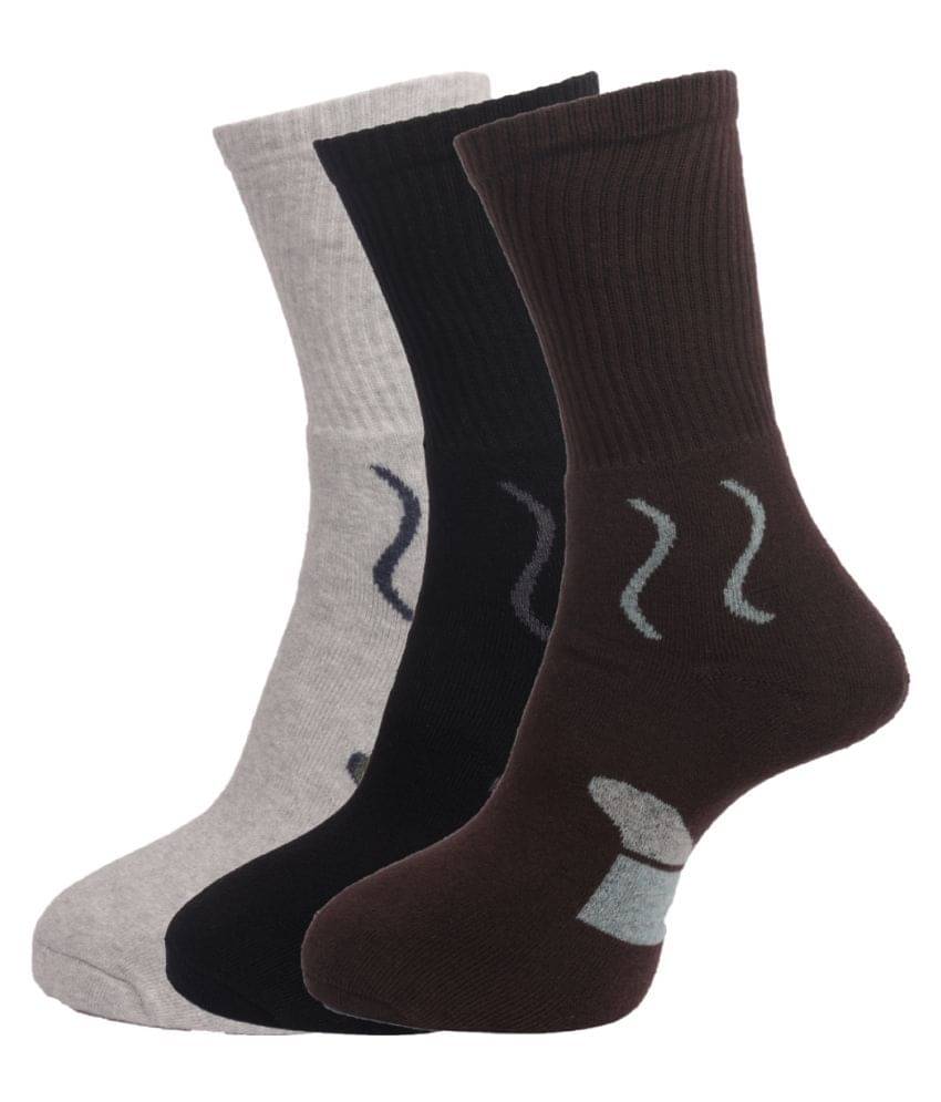     			Dollar Socks Multi Casual Full Length Socks Pack of 3