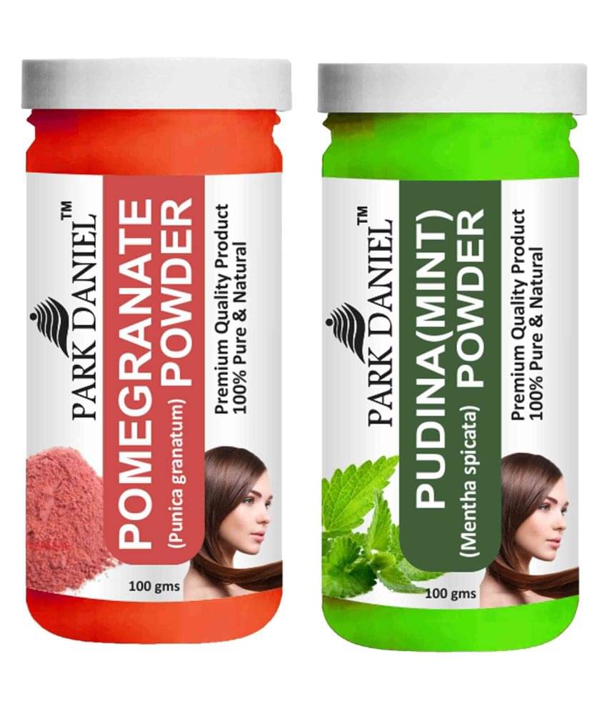 Park Daniel Pomegranate & Pudina(Mint) Powder Hair Mask 200 g Pack of 2 Park Daniel Pomegranate & Pudina(Mint) Powder Hair Mask 200 g Pack of 2