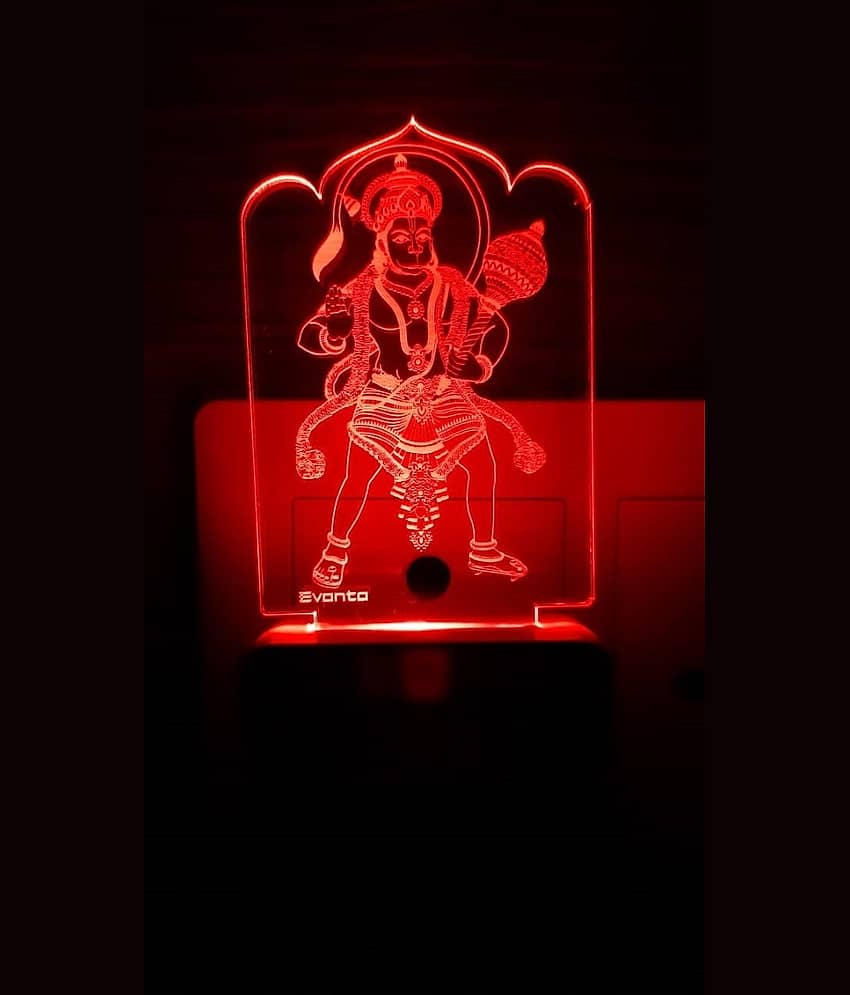 SUPER AJANTA E009 PAVAN PUTRA HANUMANJI Night Lamp Multi - Pack of 1 - Electricals | Buy online on ZillyBuy