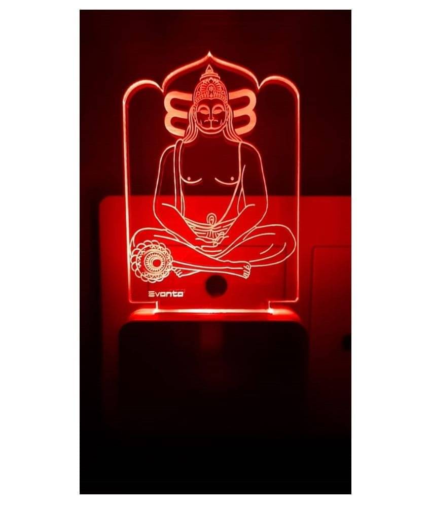     			SUPER AJANTA E010 KASTBHNJAN HANUMANJI Night Lamp Multi - Pack of 1